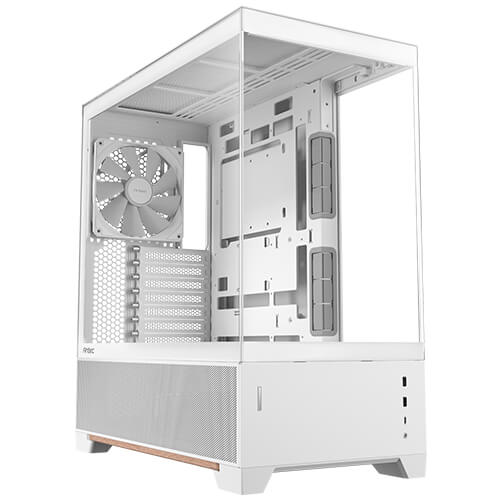 Antec C6 WOOD - White, Mid Tower, ATX/Micro-ATX/ITX, Tempered Glass, USB-C