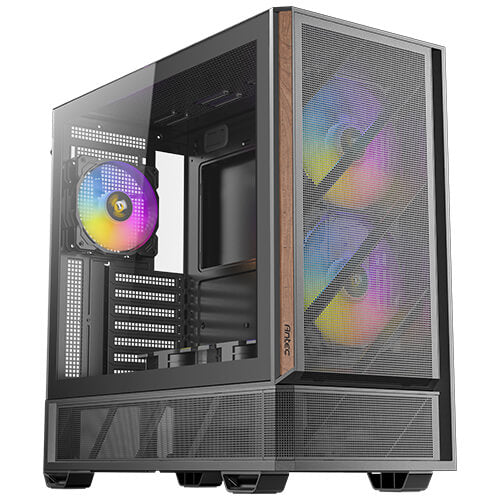 Antec P30 ARGB Mid Tower, 478×222×465 mm, Steel+Plastic+Wood, ATX/mATX/ITX, 4mm