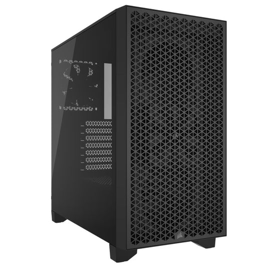 Corsair 3000D AIRFLOW Mid-Tower PC Case - Black, ATX, 360mm GPU, 360mm