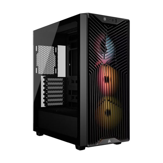 Corsair 3200D RS ARGB Mid-Tower PC Case -Black, ATX mATX ITX, TG panel, ARGB