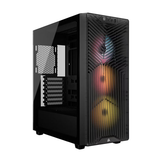 Corsair 3200D RS ARGB Mid-Tower PC Case -Smoke, ATX mATX ITX, TG panel, ARGB