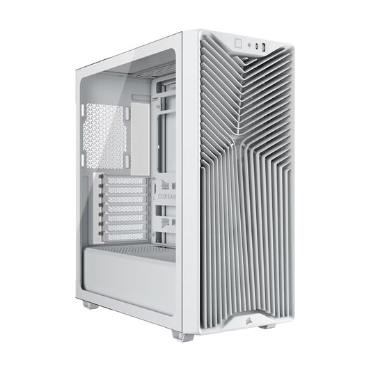 Corsair 3200D RS Mid-Tower PC Case - White, ATX mATX ITX, TG panel, 400mm GPU