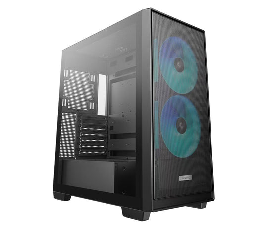 DeepCool CG580 MESH 2F High Airflow Dual Chamber ATX Case, 2 Pre-Installed