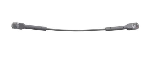 8ware Ultra-Thin Flexible CAT6 Cable 0.5M - Grey Colour 90Â° Angled RJ45 Connectors Ethernet Network LAN Patch Cord