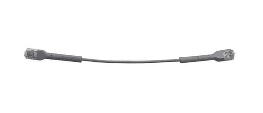 8ware Ultra-Thin Flexible CAT6 Cable 1M - Grey Colour 90Â° Angled RJ45 Connectors Ethernet Network LAN Patch Cord