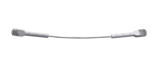 8ware Ultra-Thin Flexible CAT6 Cable 0.5M - White Colour 90Â° Angled RJ45 Connectors Ethernet Network LAN Patch Cord