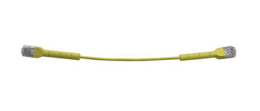 8ware Cable Single Unit Cat6 RJ45 90 Degree 7m Yellow Ethernet Cable Both End Bendable to 90 Ultra-Thin 3mm Diameter