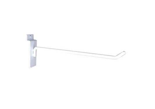 8ware 32cm Universal Hooks Peg Board (Pack of 10) for Slat Wall Grooved Panel