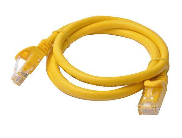 8Ware CAT6 Cable 1m - Yellow Premium RJ45 Ethernet Network LAN UTP Patch Cord