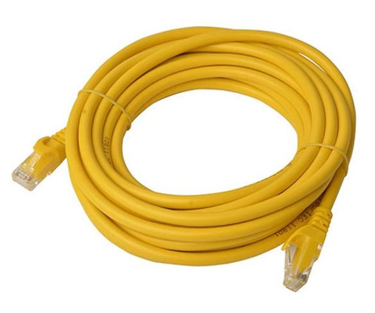 8ware CAT6 Cable 5m - Yellow Premium RJ45 Ethernet Network LAN UTP Patch Cord