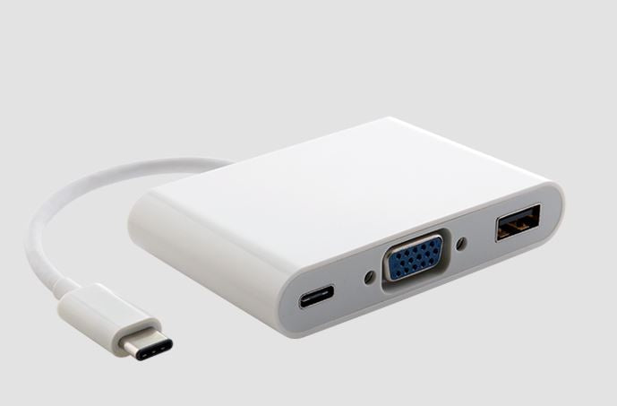 Astrotek Thunderbolt USB 3.1 Type C (USB-C) to VGA + USB + Card Reader Video