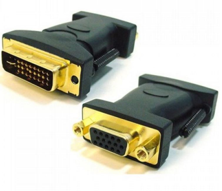 Astrotek DVI to VGA Adapter Converter 24+5 pins Male to 15 pins Female Gold