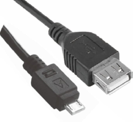 Astrotek Micro USB Male to USB Female OTG Adapter Converter Cable Black for Windows Samsung Android Tablet & Mobiles 1m