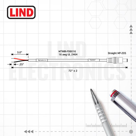 Lind CBLIP-F00058 Bare Wire Input