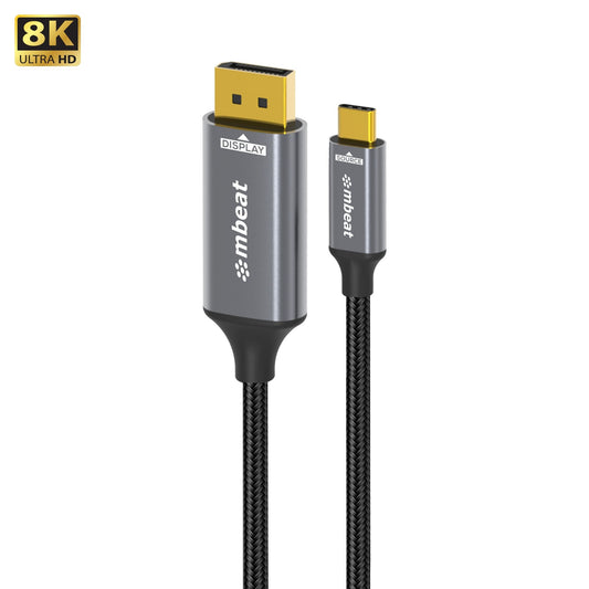 mbeat Tough Link 8K 1.8m USB-C to DisplayPort Cable  Up to 8K@60Hz (7680Ã—4320) USB-C Version: 3.2 Gen 2 Product Weight: 76.3g