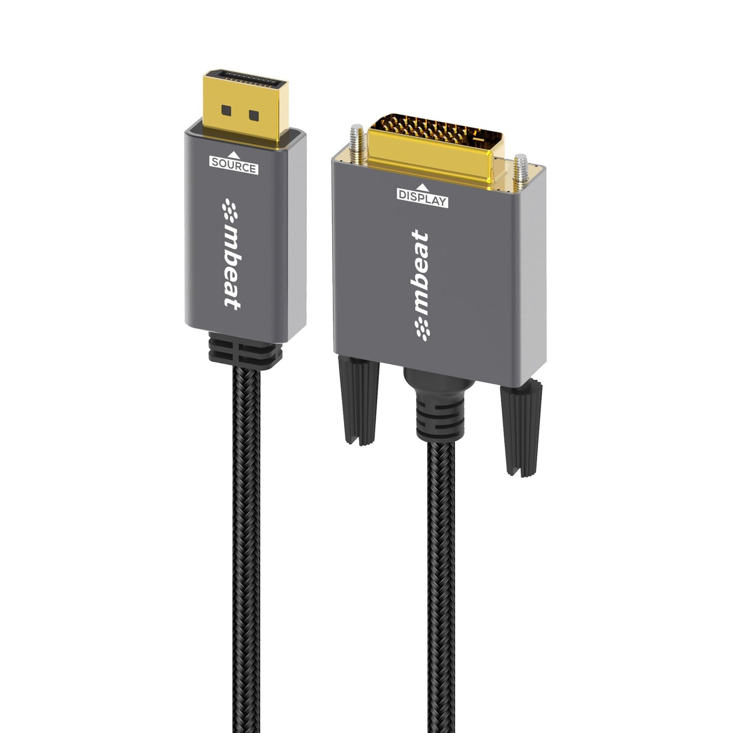 mbeat Tough Link 1.8m DisplayPort to DVI-D Cable Effortless plug and play Resolutions up to 1080p/60Hz (1920Ã—1080) Package Weight: 164g