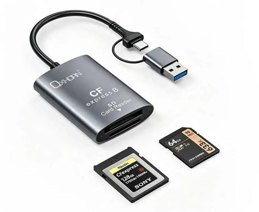Just You PC Oxhorn USB 3.2 Gen 2 10Gbps CF Express B and SD Card-reader