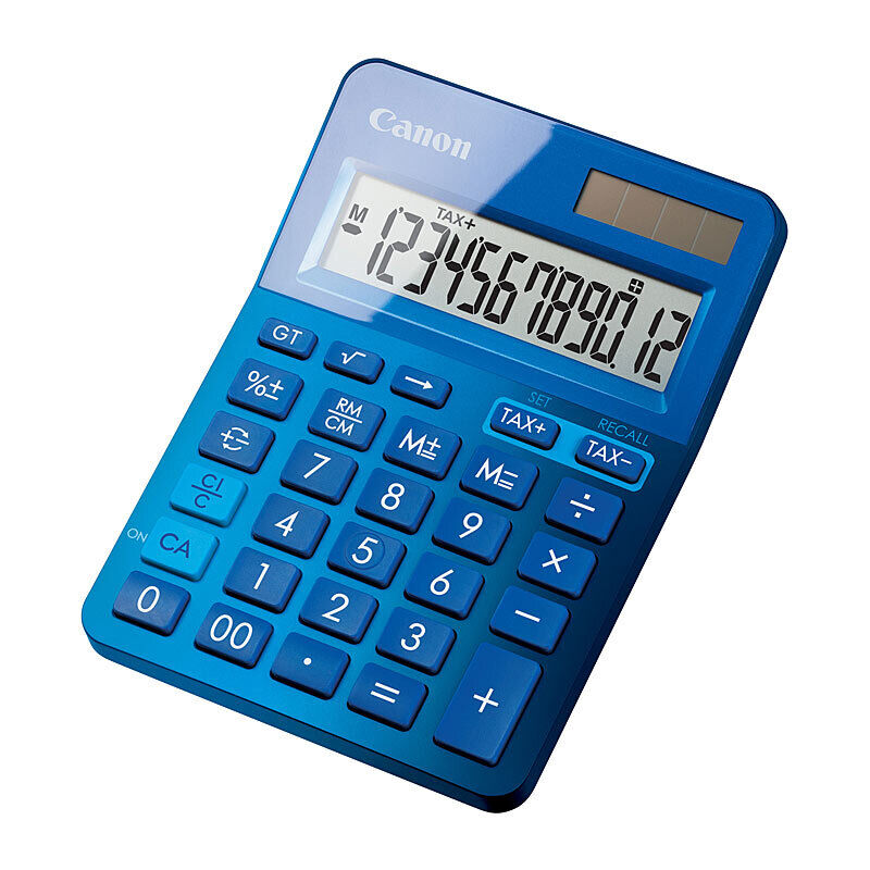 Canon LS123KMBL Metallic Blue 12 Digit Desktop Calculator