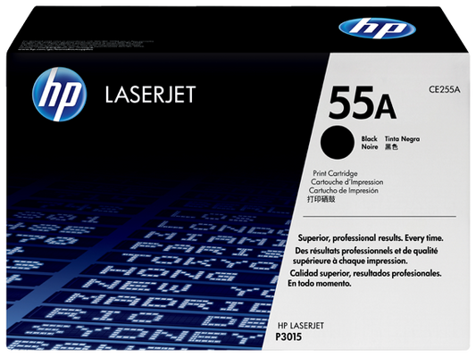 HP 55A BLACK TONER 6000 PAGE YIELD FOR LJ P3015