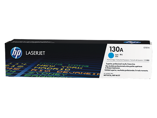HP 130A CYAN LASERJET TONER CARTRIDGE-M153/M176/M177