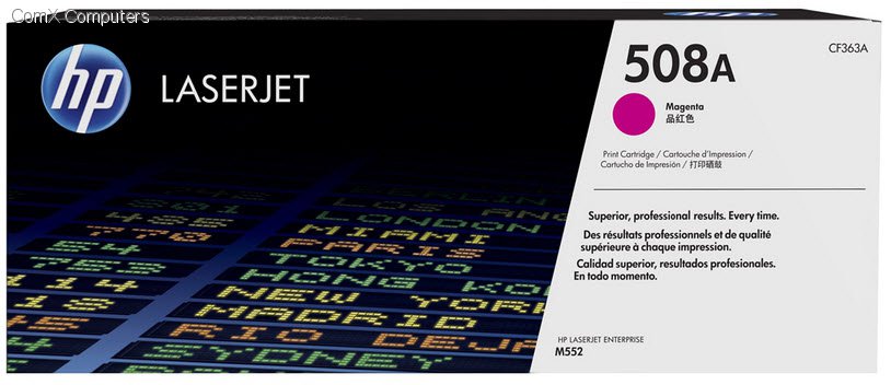 HP 508A MAGENTA LASERJET TONER CARTRIDGE