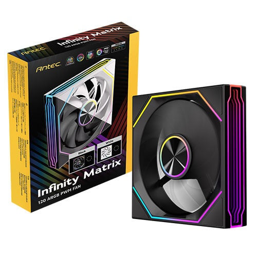 Antec IM 120 ARGB - Black – 120mm PWM Fan, 800–1800RPM, 46.43CFM, 1.69mmAq