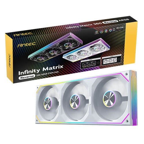 Antec IM 360R ARGB - White, 360mm PWM, 800–1800RPM, 134.9CFM, 1.34mmAq