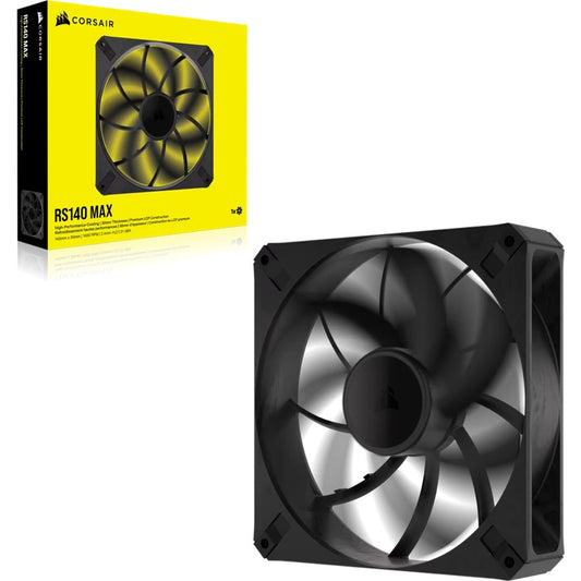 Corsair RS140 MAX 140mm PWM Thick Single Fan - Single Size 140mm x140mm x30mm STATIC PRESSURE  Fan Warranty 5 Year