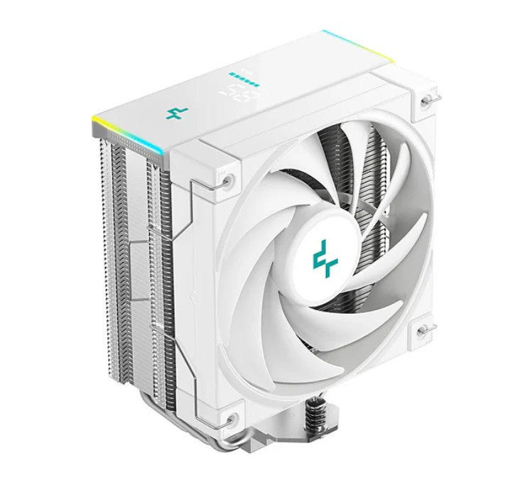 DeepCool AK400 DIGITAL SE WH CPU Cooler, Status Display, ARGB LED Strips, 4x