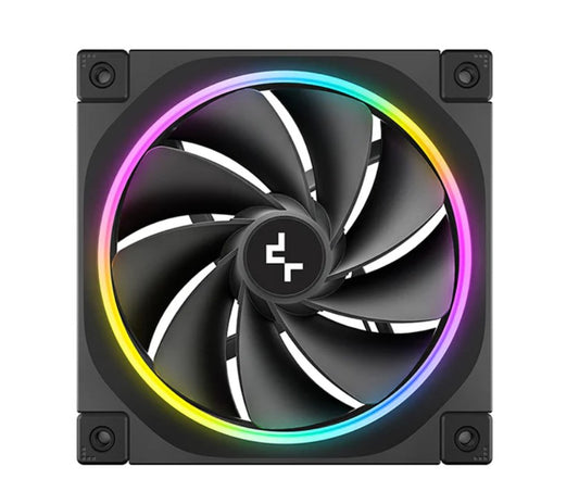 DeepCool FL12R 120mm Unique Addressable RGB  High Performance Fans,  Low Noise, 4-pin PWM, Fluid Dynamic Bearing