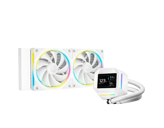 DeepCool LM240 WH ARGB Liquid Cooler With Mini LCD Screen