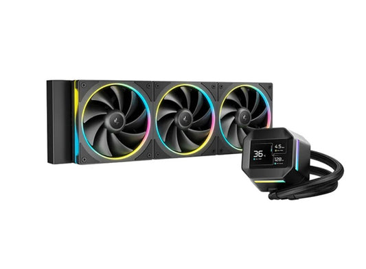 DeepCool LM360 ARGB Liquid Cooler Mini LCD Screen, 2.4' IPS, 320×240 Resolution