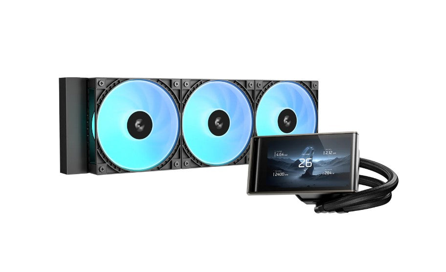 DeepCool LT360 VISION ARGB Liquid Coole 4.5 Ultrawide LCD Screen, Adjustable