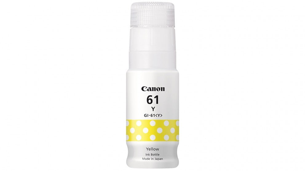 CANON GI61Y YELLOW INK BOTTLE FOR G3620 G3625 G3660 - 7.7K PAGE YIELD