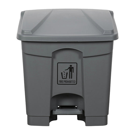 Clnlnk Rubsh Bin W/Pdl 30L Gry