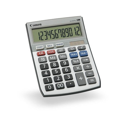 LS121TS CALCULATOR 12 DIGIT DUAL POWER TAX FUNCTION ANGLED DISPLAY