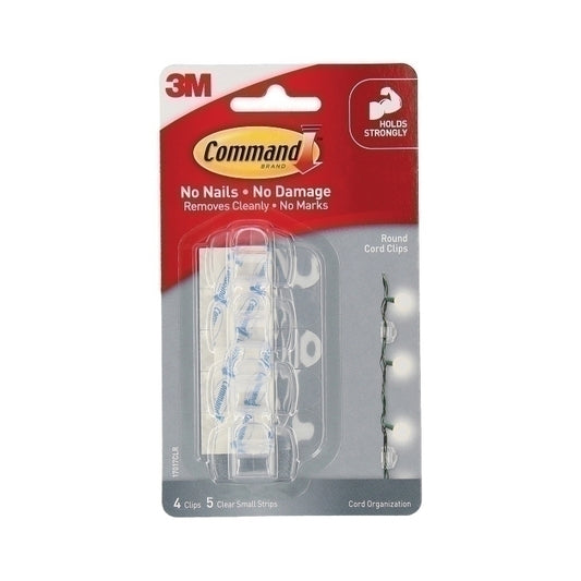 CMD Cord Clip 17017CLR Pk4 Bx6