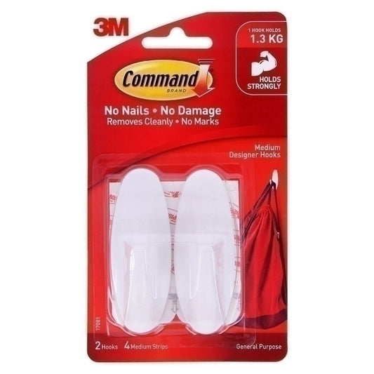 Command 医疗钩 白色 Pk2 Bx6