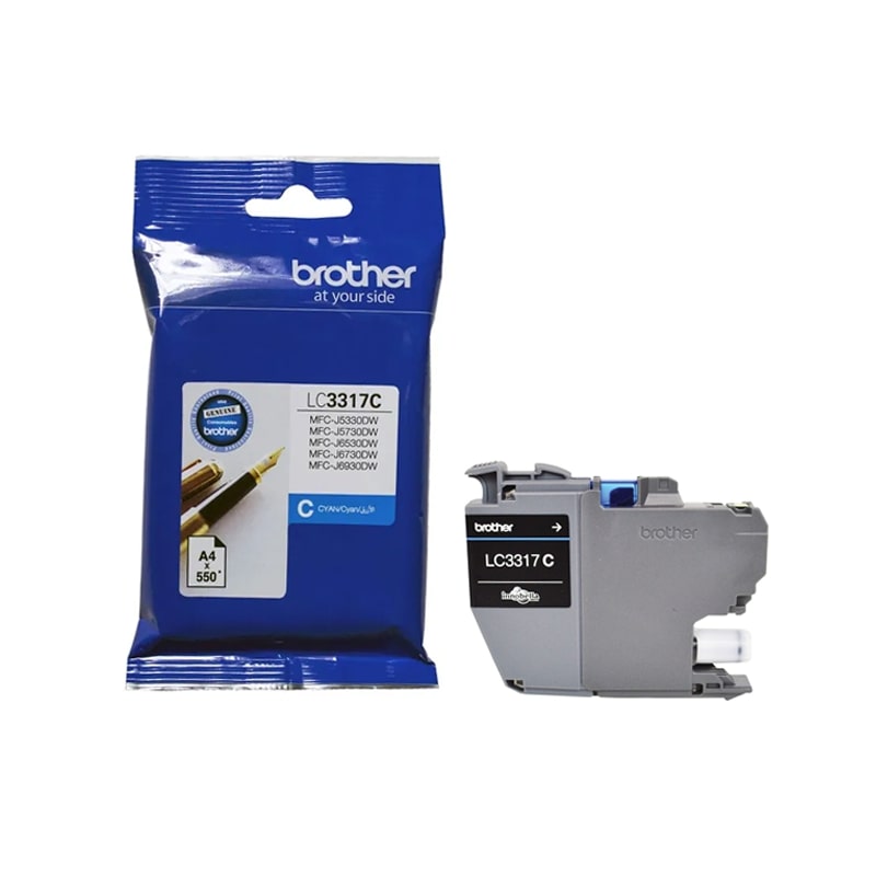 Brother LC-3317C Cyan Ink Cartridge - MFC-J5330DW/J5730DW/J6530DW/J6730DW/J6930DW/ - up to 550 pages