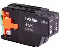Brother LC-73 Black Ink Cartridge Twin Pack-DCP-J525W/J725DW/J925DW, MFC-J6510DW/J6710DW/J6910DW/J5910DW/J430W/J432W/J625DW/J825DW - 600 pages