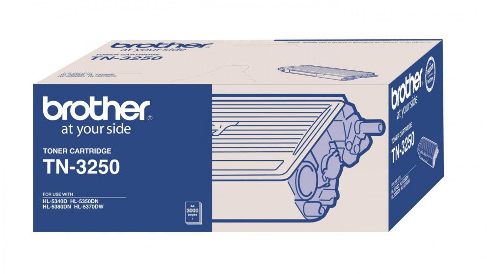 Brother TN-3250 Mono Laser Toner - Standard, HL-5340D/5350DN/5370DW/5380DN, MFC-8370DN/8890DW/8880DN- up to 3000 pages