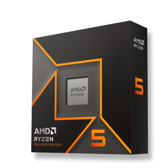 AMD Ryzen 5 9600X 6Cores/12Threads, 65 watts, Max Boost Clock 5.4 GHz, PCIE