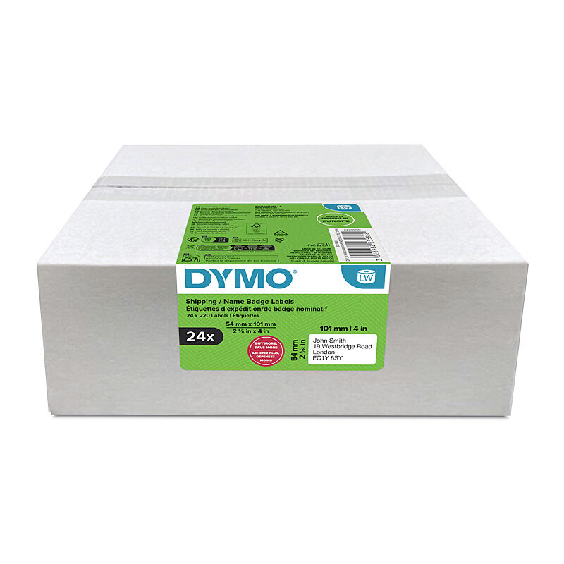 Dymo LW Ship Lbl 54x101mm Pk24