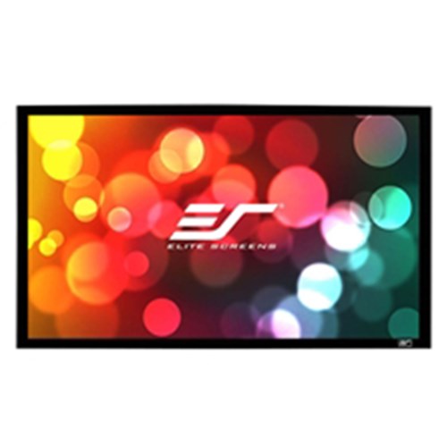 106 FIXED FRAME 169 SABLE FR AME PROJECTOR SCREEN 6CM BLACK VELVET BORDER