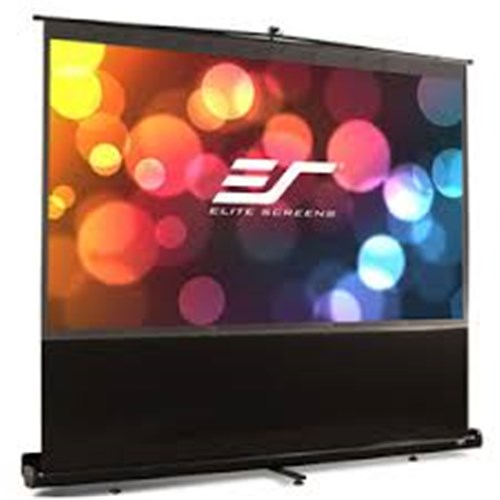 123 PORTABLE 1610 PULL-UP PROJECTOR SCREEN FLOOR PULL UP SWIVEL LEGS EZCINEMA