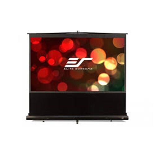 80 PORTABLE 1610 PULL-UP PROJECTOR SCREEN FLOOR PULL UP SWIVEL LEGS EZCINEMA