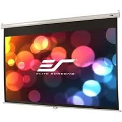 139 1610 PULL DOWN SCREEN MANUAL WALL / CEILING MOUNT WHITE CASING