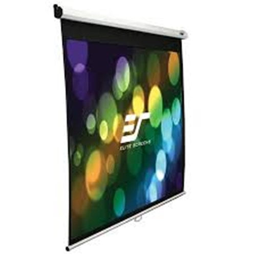 170 11 PULL DOWN SCREEN MANUAL WALL / CEILING MOUNT WHITE CASING