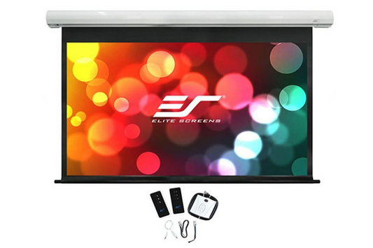 110 MOTORISED 169 PROJECTOR SCREEN IR & RF CONTROL RJ45 12V TRIGGER & SWITCH SAKER