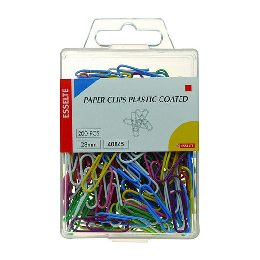 مشبك P/Clip من Esselte مقاس 28 مم Plas Bx200